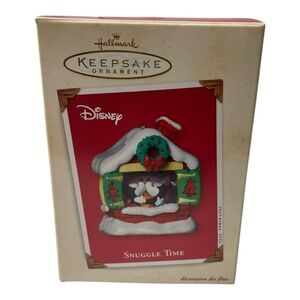 Vintage Hallmark Keepsake 2002 Snuggle Time Mickey Mouse & Minnie Ornament